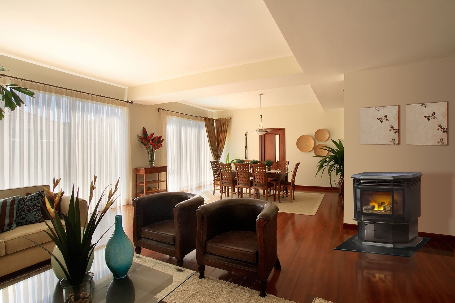 Wood Fireplace