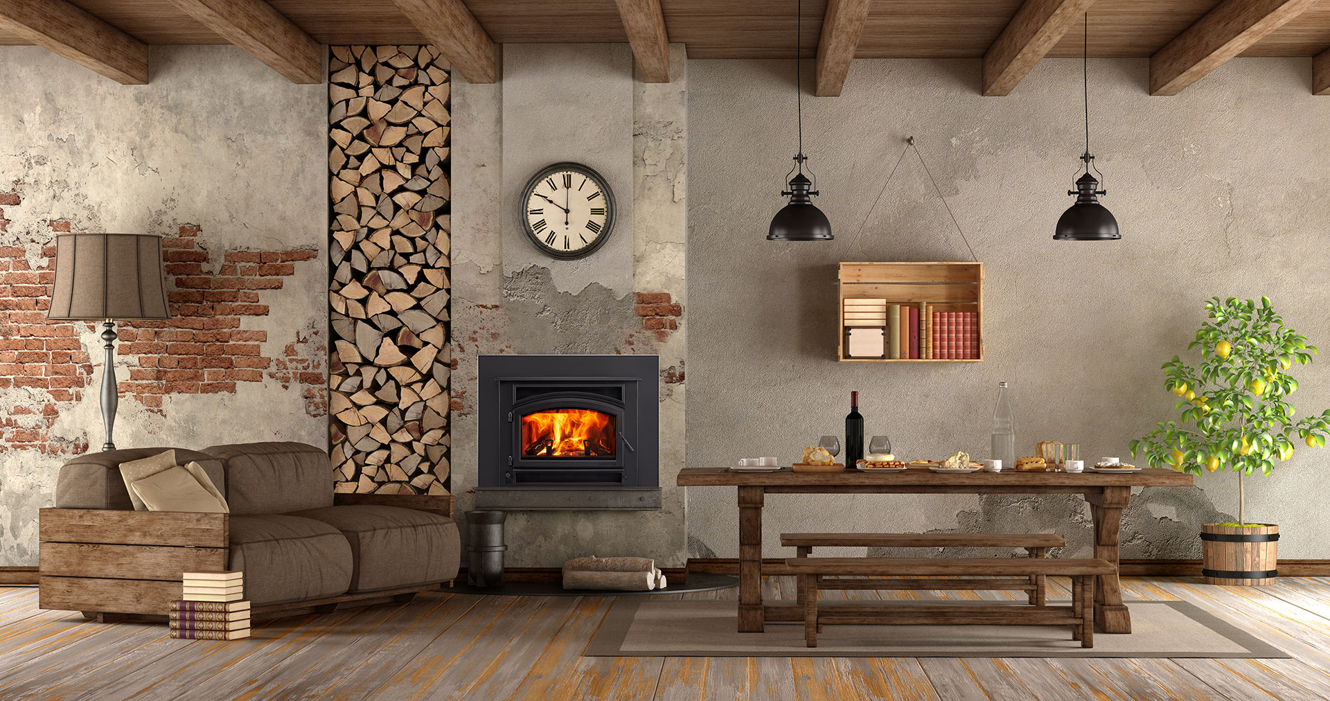 Wood Fireplace Insert