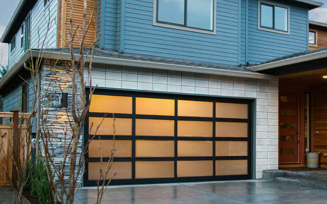 Modern garage door