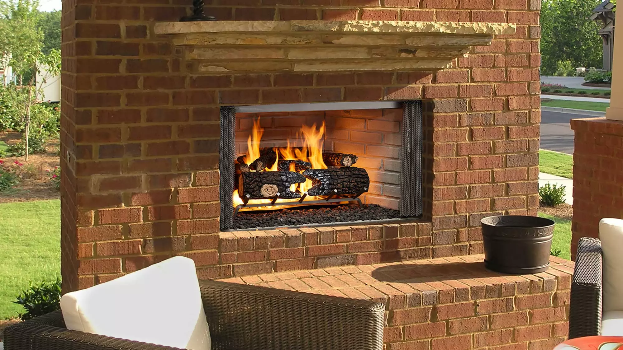 Outdoor Masonry / Open Hearth Fireplace