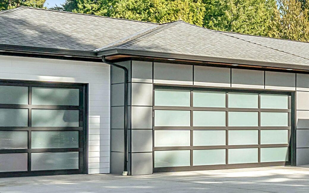 Modern garage door